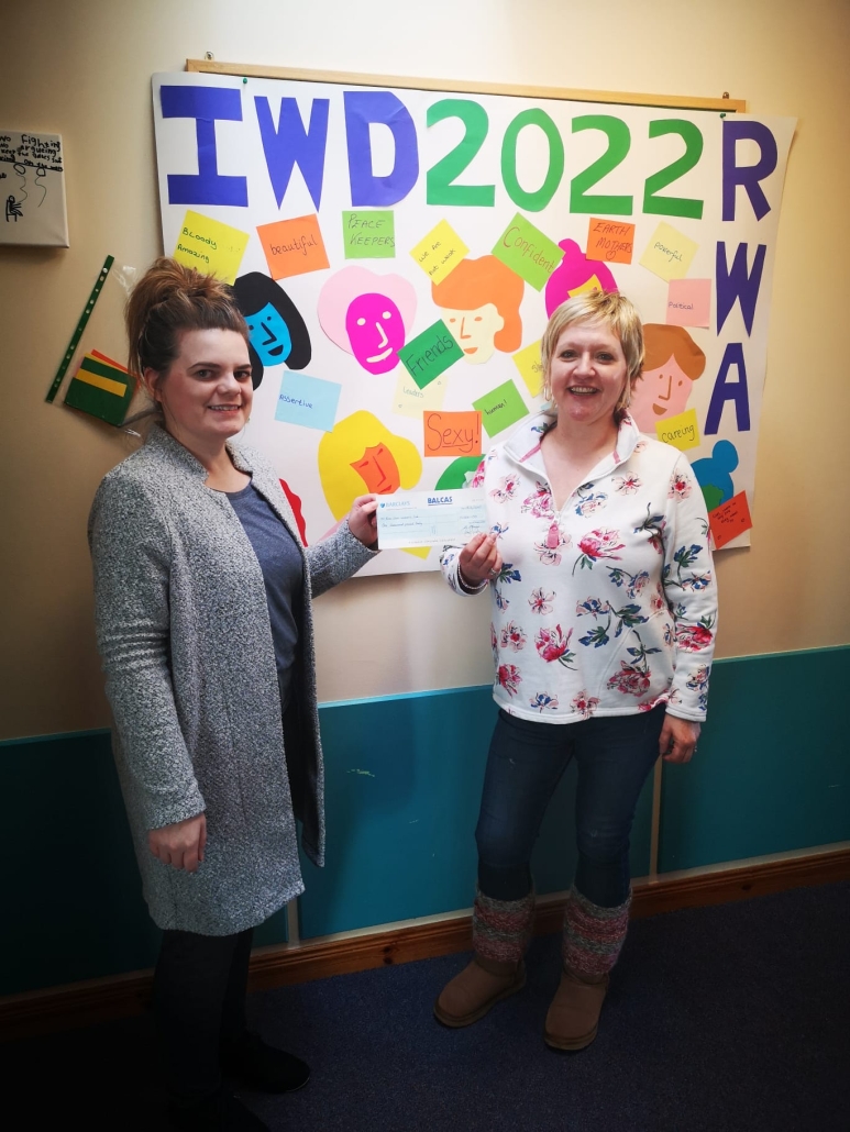 Ross-shire Women's Aid receiving opening donation